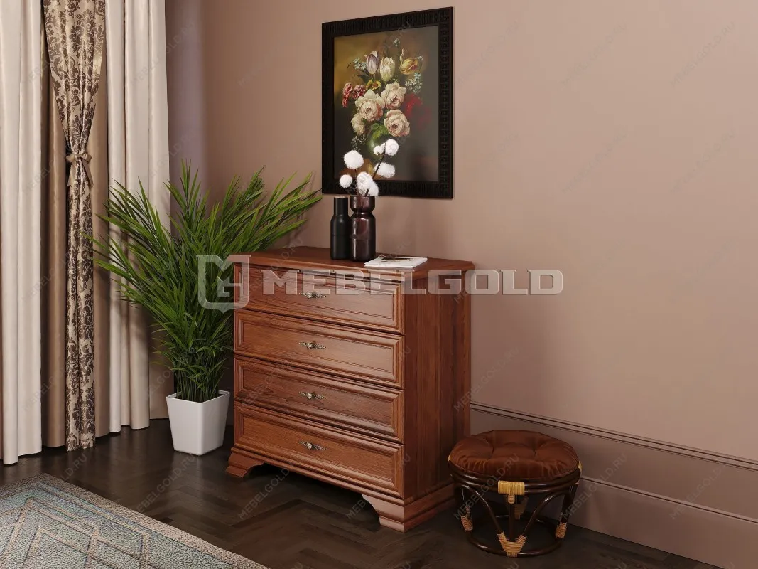 Комод Кентаки KOM4S каштан - Выставка Лобня | изображение 2