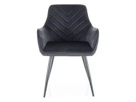 Стул кухонный Signal FIG Velvet Bluvel 19 (черный/черный)