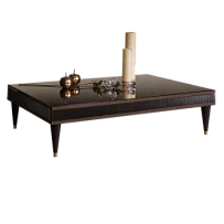 Журнальный столик узкий Римини СОЛО (Орех империя/Золото) РМСТ-3(s)