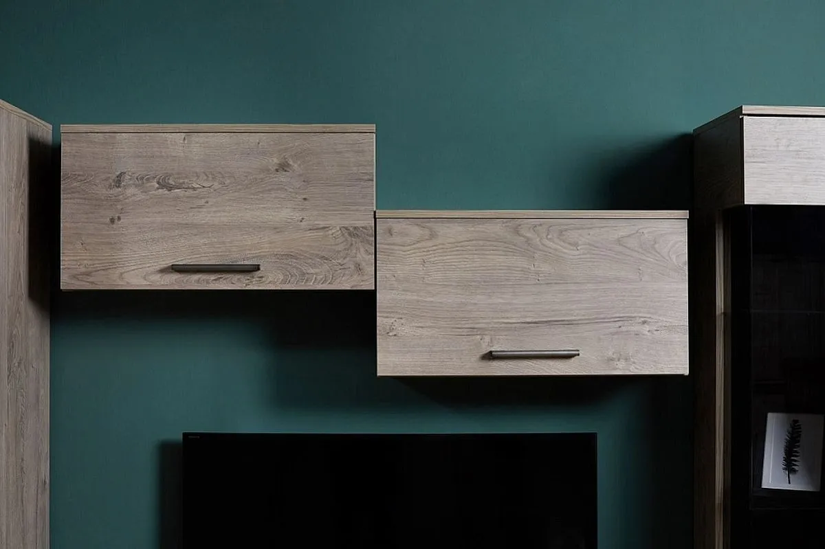 Шкаф-полка Д-9 навесная, Денвер (650*270*343) Риббек серый, 31312 | изображение 2