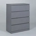 МАЛЬМ / VARMA Комод ИКЕА / IKEA 4 80х100х40, серый | изображение 1