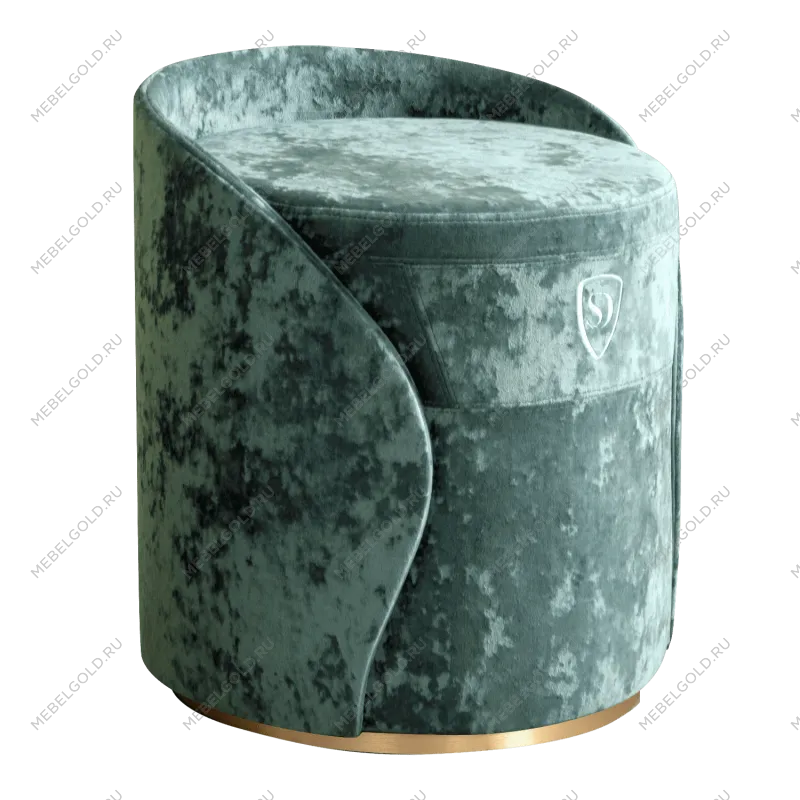 Пуф-тумба Морской бриз (Crush) золото Sweet dreams PS-101