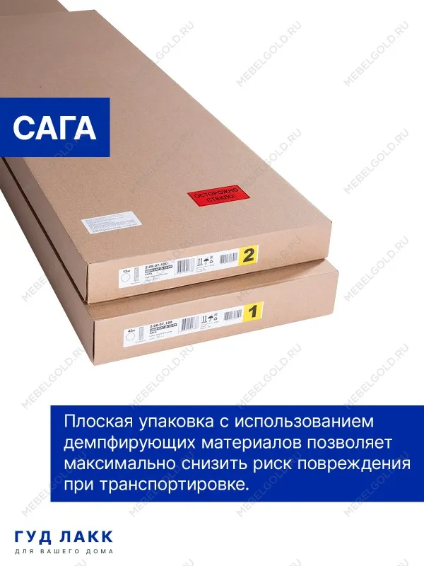 САГА шкаф с витриной 50 МОРУ темно-бирюзовый/ясень | изображение 4