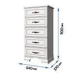 Комод Тиффани 5S/50 вудлайн кремовый | изображение 2