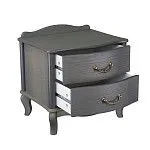 Прикроватная тумбочка Джульетта 2 ящика (Серый ясень) | изображение 2