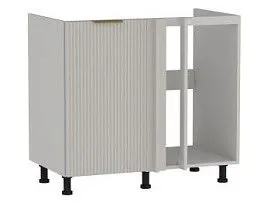 Стол под мойку угловой СМУ-100, Монза (900*554*820) Экокожа Бежевый, 23113