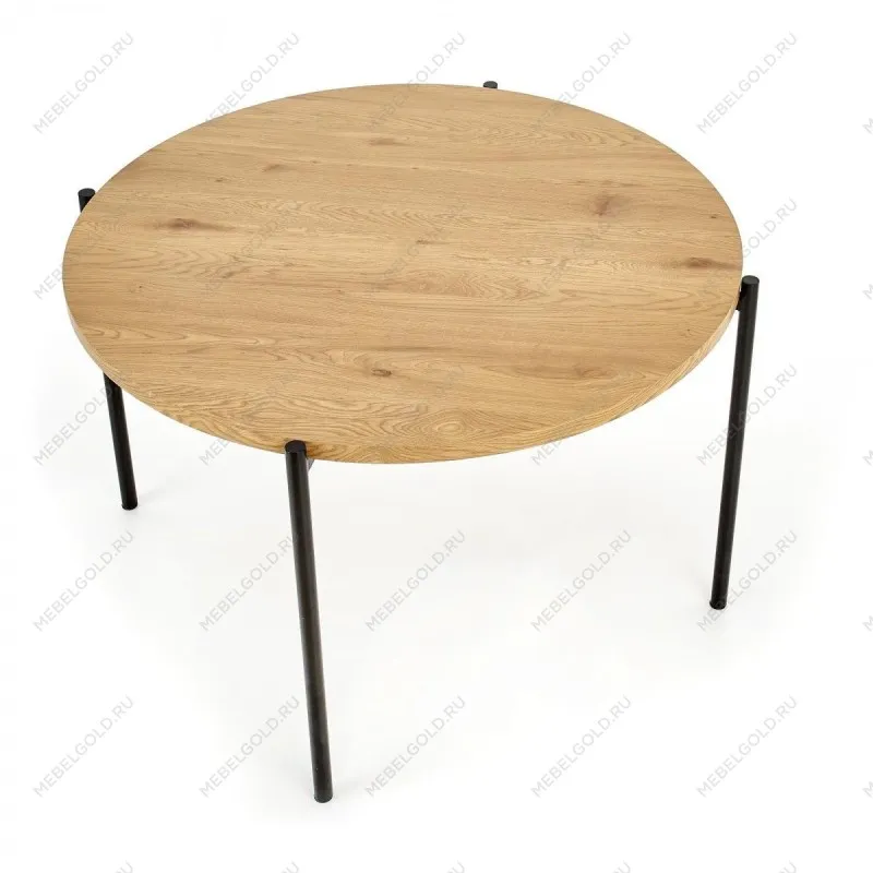 Стол обеденный Halmar MORGAN (дуб золотой, черный) | изображение 1