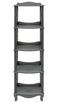 Этажерка-стеллаж Джульетта-4 (серый ясень)