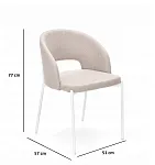 Стул кухонный Halmar K486 (бежевый/белый) | изображение 9