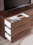 Комод Варма Прайм, 6 ящиков, горизонтальный, 160х77х48 см, шпон натурального дерева, ясень коричневый | изображение 4