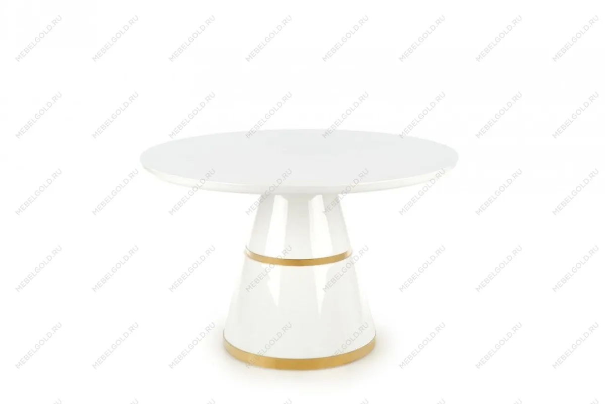 Стол обеденный Halmar VEGAS (белый/золотой)