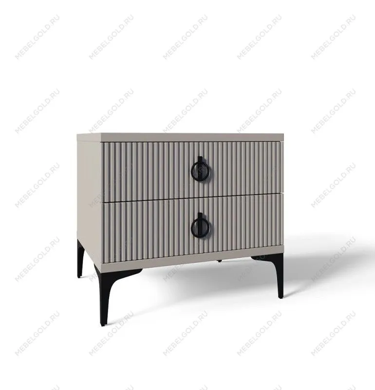 Тумба прикроватная Стелла светло серый камень