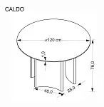 Стол обеденный Halmar CALDO 120 (орех/орех) | изображение 8