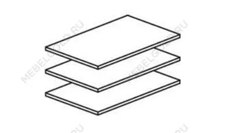 Полки для шкафа Афина 1-ств крем корень | изображение 1