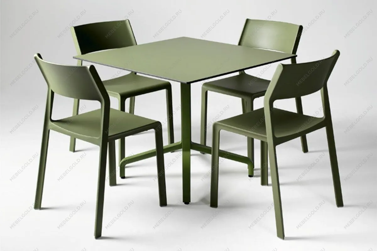 Стол складной квадратный Frasca Mini 70*70, белый (база + столешница) | изображение 10