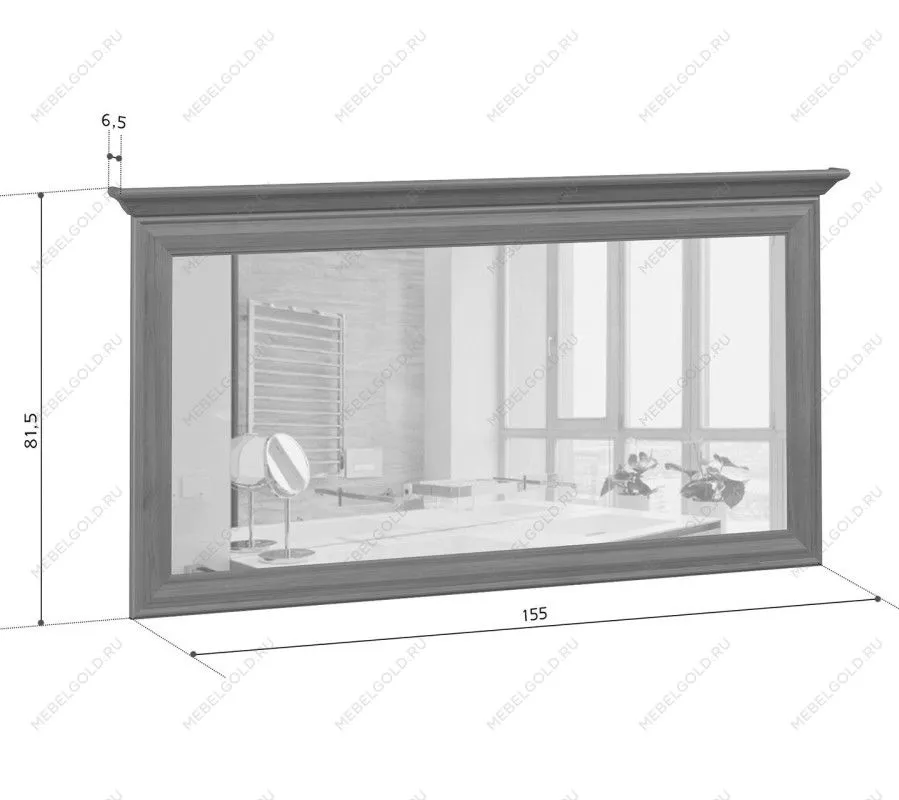 Зеркало Кентаки LUS/155 каштан | изображение 3