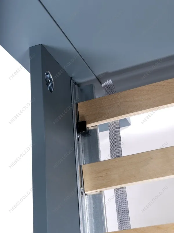 Кровать двуспальная Сага, 160х200 см, темно-бирюзовая | изображение 6