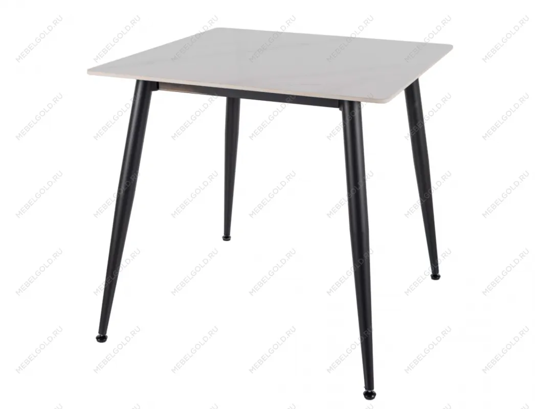 Стол обеденный Signal RION 80 (белый лак/черный)