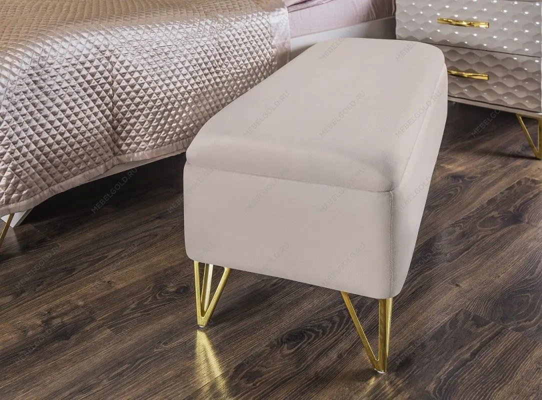 Банкетка Лара бежевый глянец | изображение 9