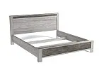 Кровать (каркас) Люкс 1800, Денвер (1964*2213*1022) Риббек серый, 11723 | изображение 1
