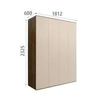 Шкаф 4-х дверный Bogemia Woodline Air (Ваниль) БМШ2/4(0)