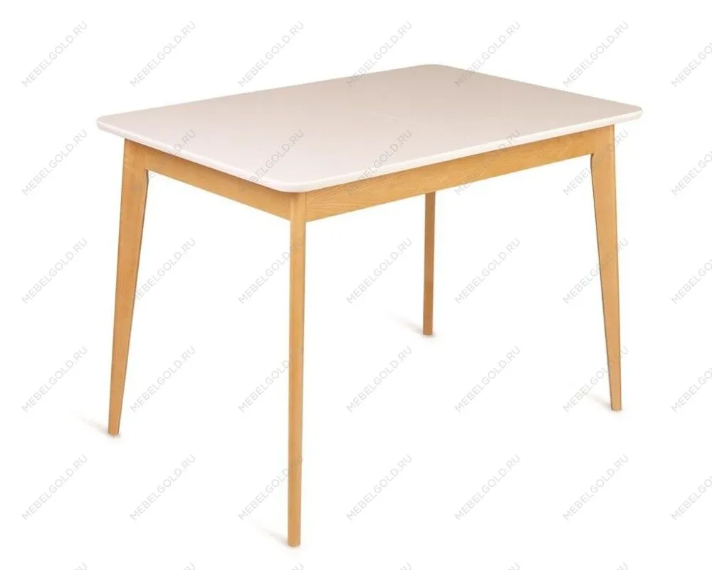 Стол Рэй-1030 (натуральный/белая эмаль) Прямоугольный