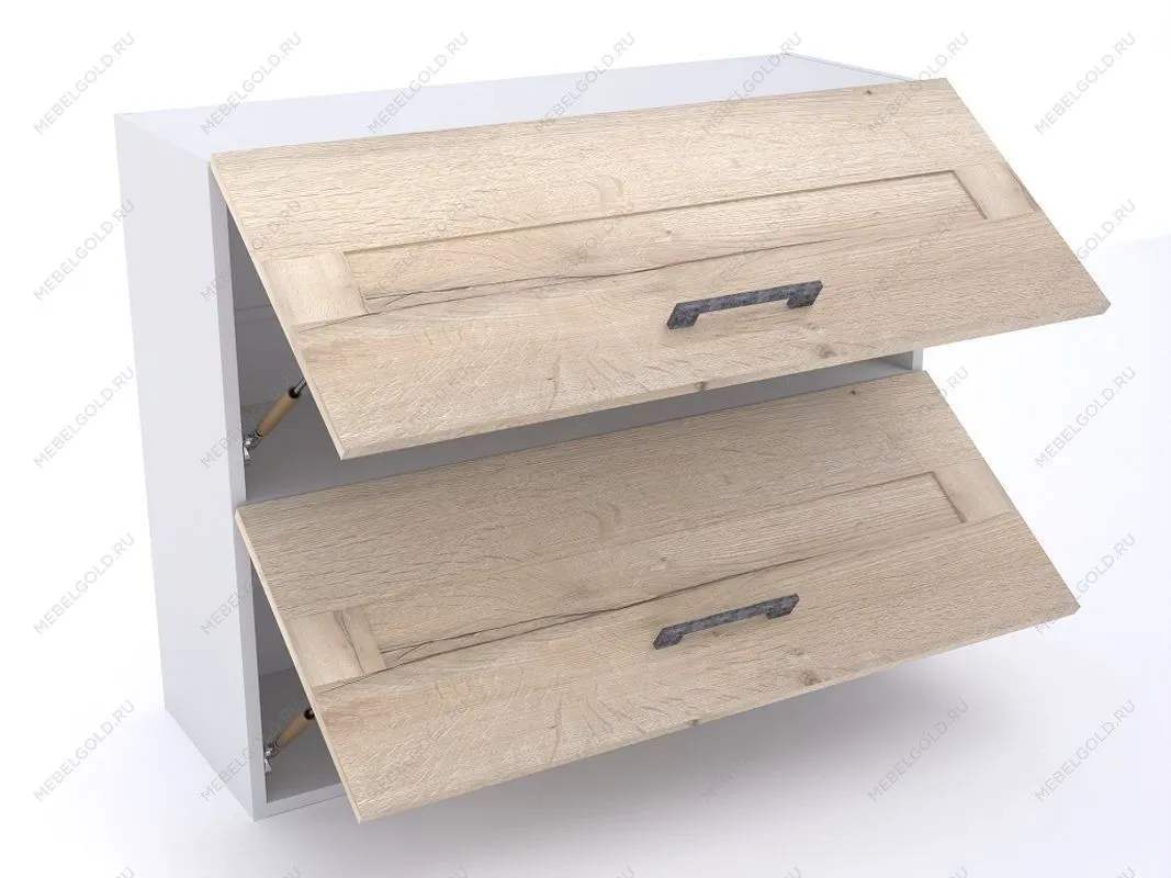 Шкаф Ш-90г, Дублин (900*320*720) Дуб галифакс белый, 21649 | изображение 1