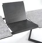 Стол обеденный Halmar TIZIANO раскладной (светло-серый/темно-серый) | изображение 2