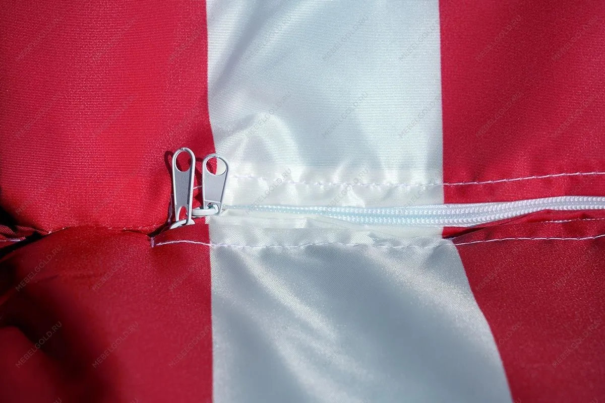 Матрац 710*570/1130*570мм с вертикальной подушкой (бело-красный) Premium | изображение 8