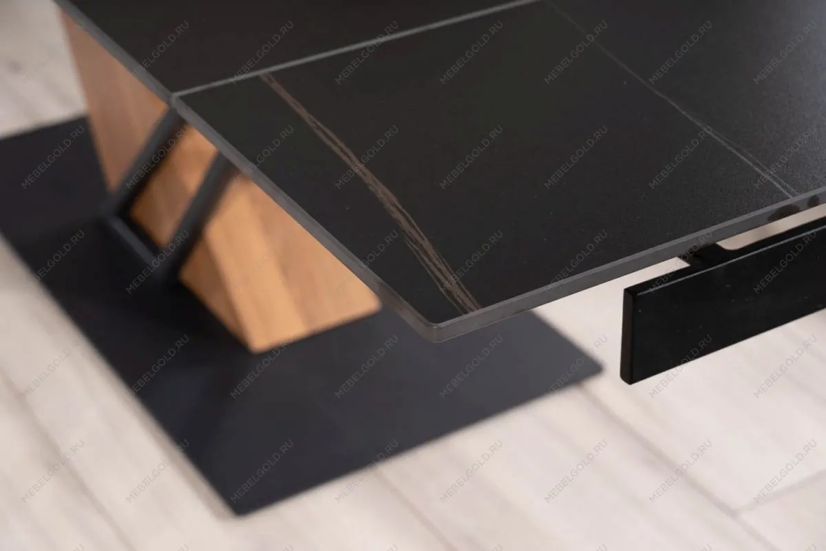 Стол обеденный Signal GENESIS 160 раскладной (черный/ясень) | изображение 9