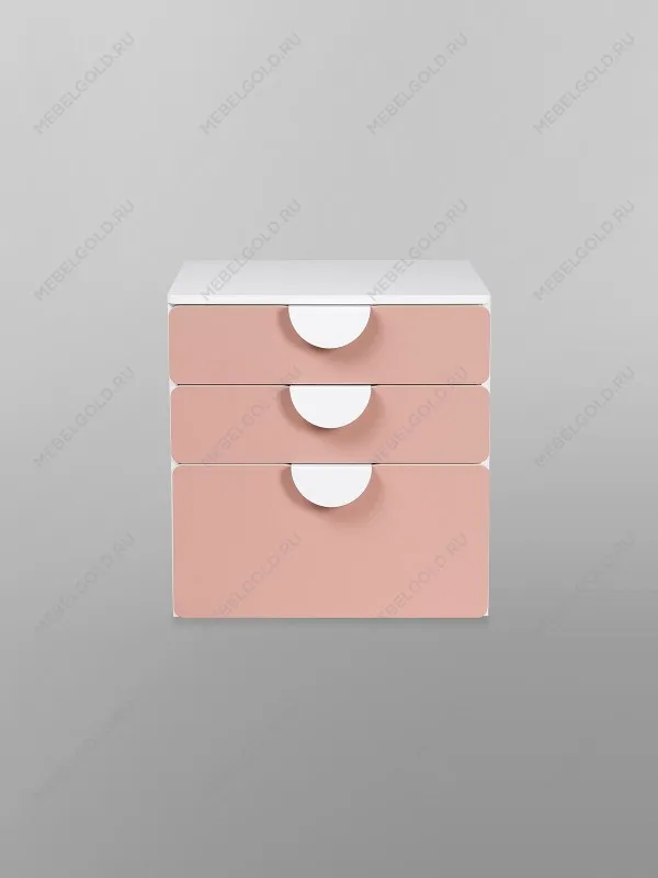 Комод Пикси, 3 ящика 60x57x60, мечтательный пион | изображение 12