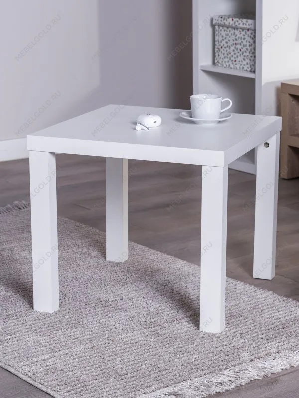 Стол журнальный Энкель, 50x50x45 см, белый | изображение 3