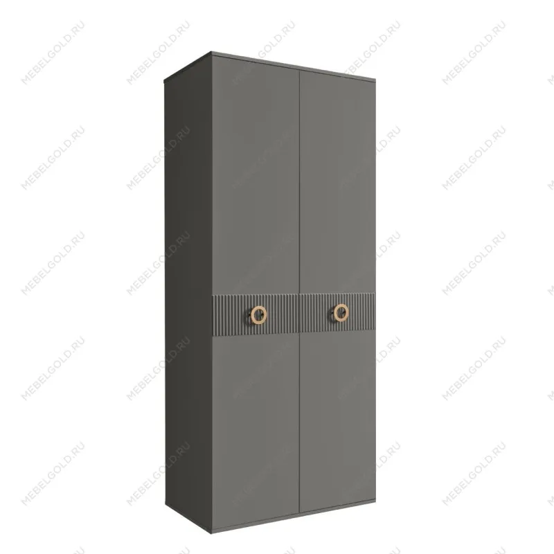 Шкаф 2-х дверный Bogemia Fillini (Серый/Золото) БМШ2/2(Fi)