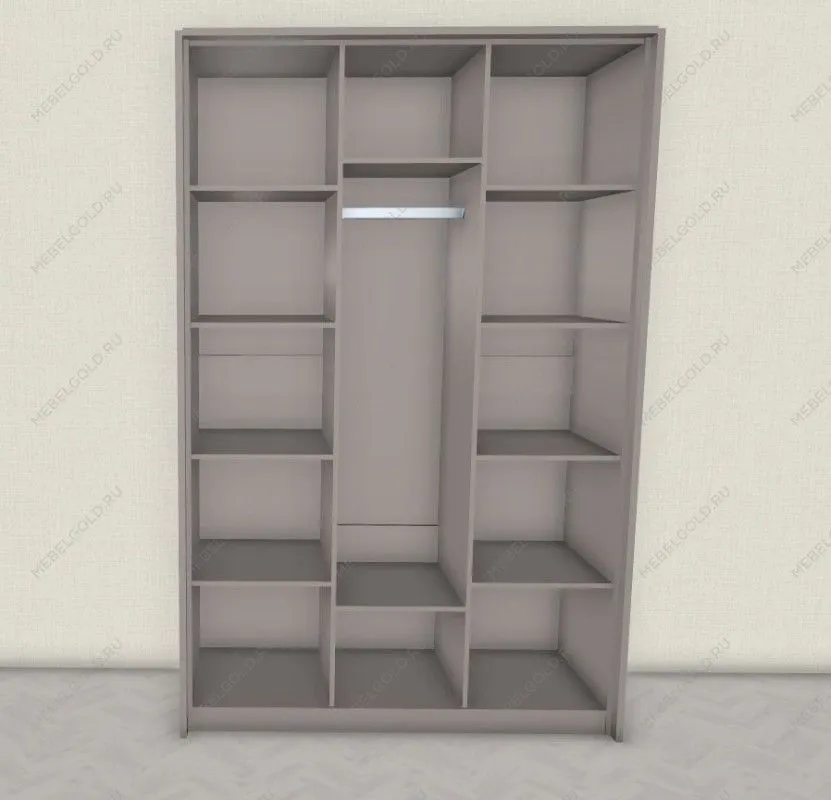 Шкаф Гравита 3-дверный белый глянец | изображение 4