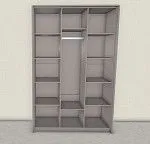 Шкаф Гравита 3-дверный белый глянец | изображение 4