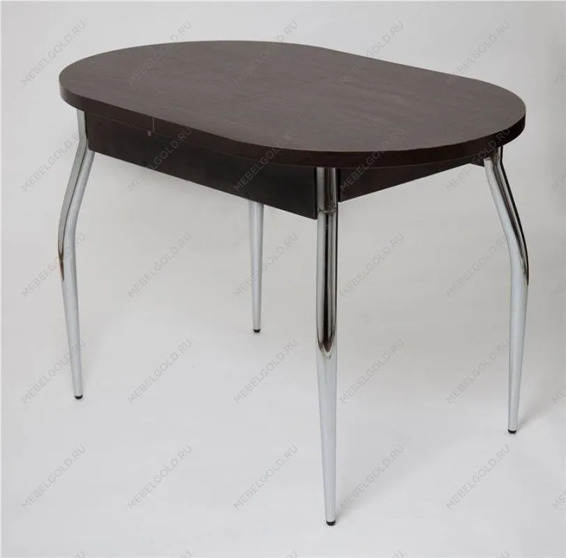 Стол Универсальный (ЛДСП 32 мм/Венге/ноги хром Элегант) | изображение 1