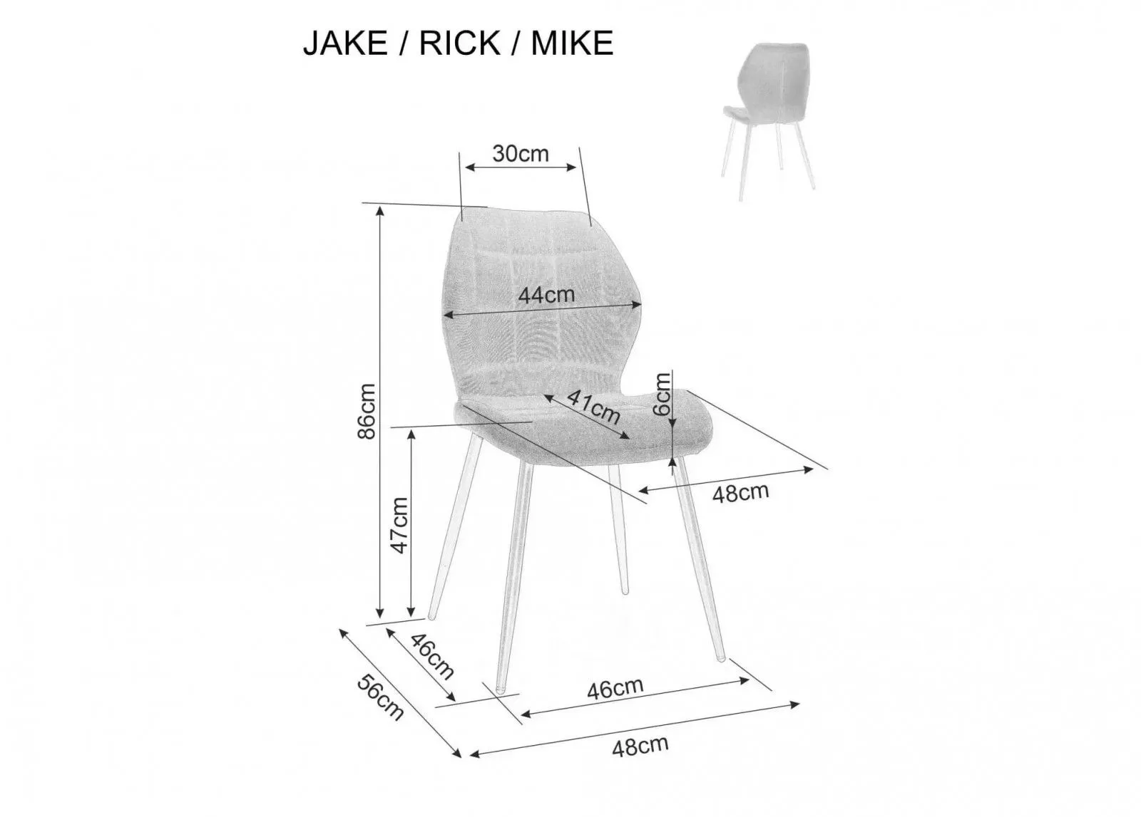 Стул кухонный Signal MIKE Velvet Bluvel 38 (капучино/черный) | изображение 3