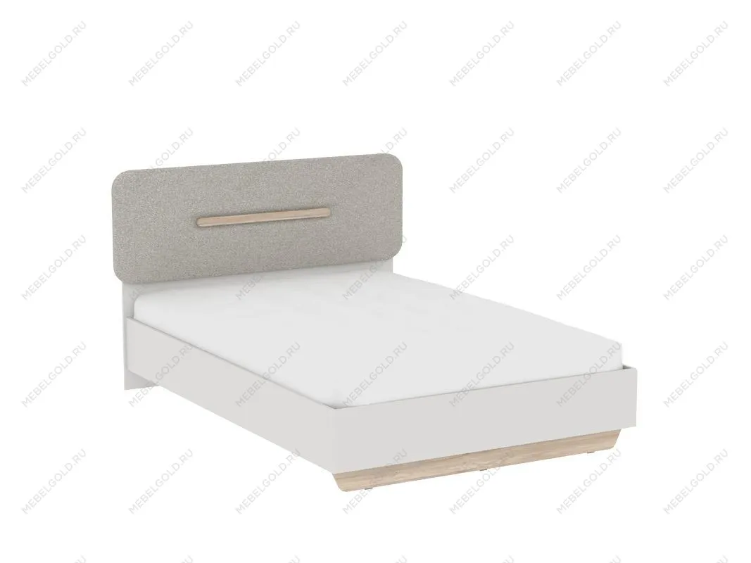 Кровать 1400 с темной мягкой вставкой и подъемным механизмом, Аврора (1556*2063*1049) Дуб Мария/Кашемир | изображение 1