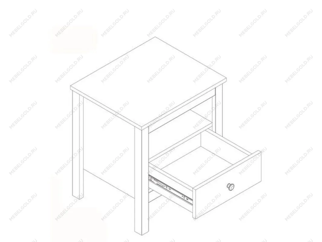 Тумба прикроватная Лофт KOM1S | изображение 4
