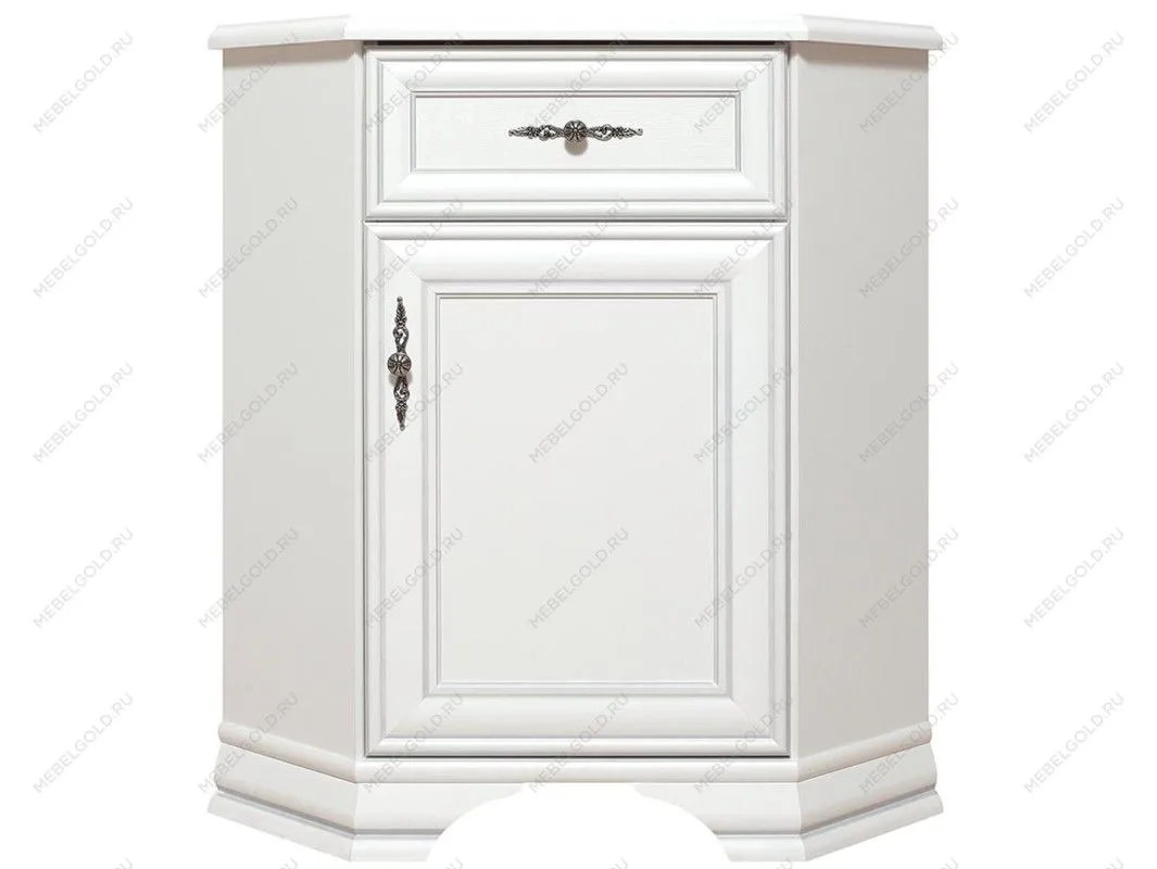 Тумба Кентаки KOMN1D1S/P угловая белый - Выставка Лобня