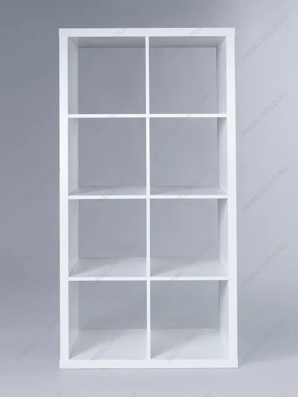 Стеллаж Фора, 8 полок, 77х147х38 см, белый | изображение 7