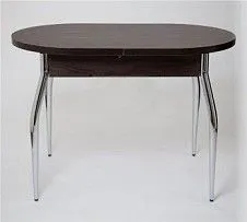 Стол Универсальный (ЛДСП 32 мм/Венге/ноги хром Элегант)