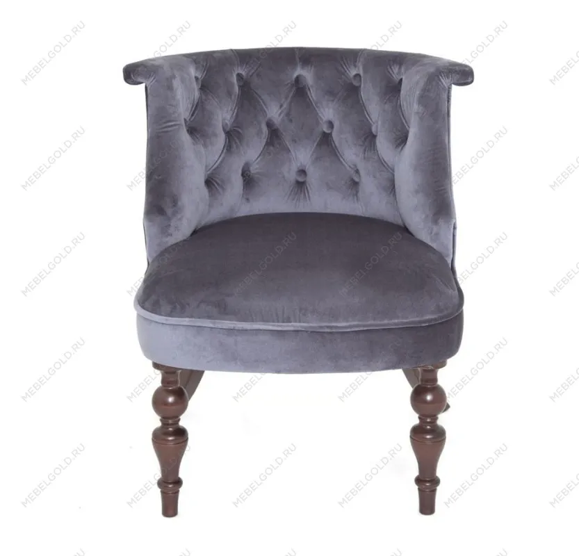 Кресло Бархат (темный тон/36 - голубовато-серый) | изображение 1