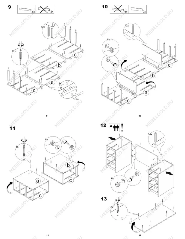 Стол письменный Кастор, 6 ящиков, 151х65х75 см, дуб сонома | изображение 20