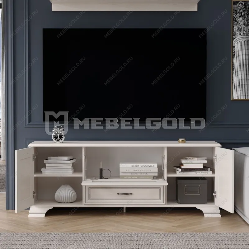 Тумба Тиффани RTV 1V2D1S вудлайн кремовый | изображение 3