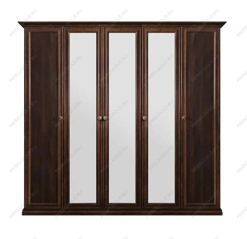 Шкаф Афина 5-дверный (2+1+2) с зеркалом караваджо | изображение 1