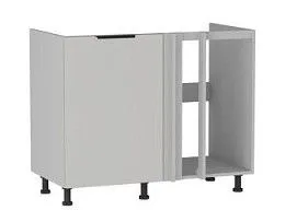 Стол под мойку угловой СМУ-110, Ватель (1000*554*820) Экокожа Белый, 23914