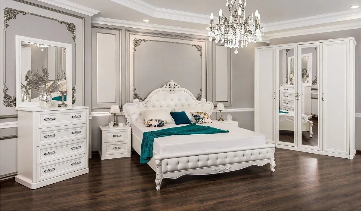 Шкаф Мишель 5-дверный белый матовый | изображение 3