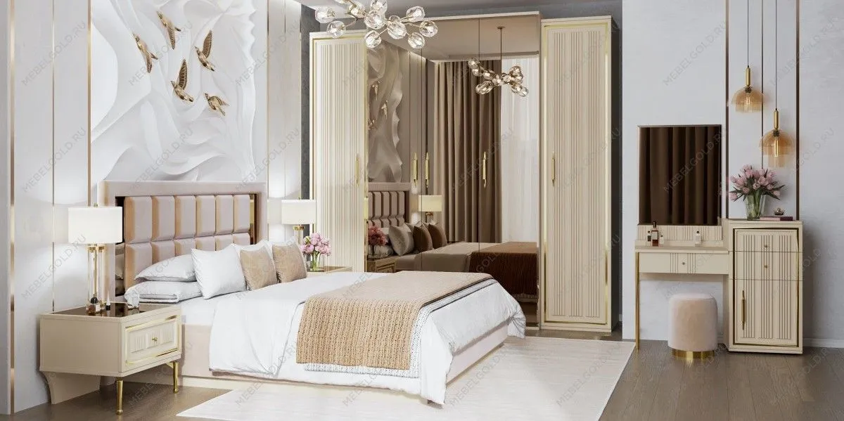 Кровать Замира 180x200 см бежевый | изображение 6