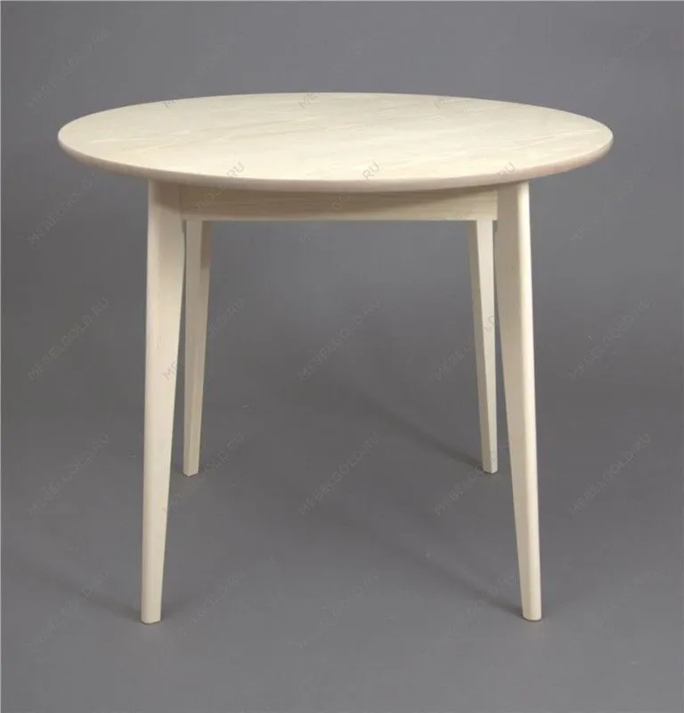 Стол Рэй-d900 (беленый дуб/беленый дуб) Круглый | изображение 1